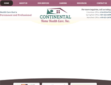Tablet Screenshot of continentalhhc.net